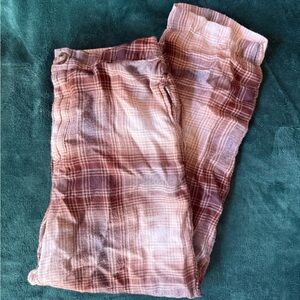 American Eagle Outfitters Plaid Bottoms in Brown and Tan